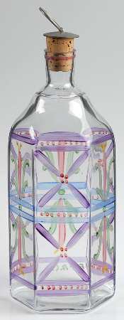 Anna Amethyst (Handpainted, Casual) Decanter & Stopper