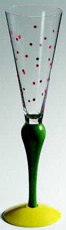 Clown Fluted Champagne by Orrefors