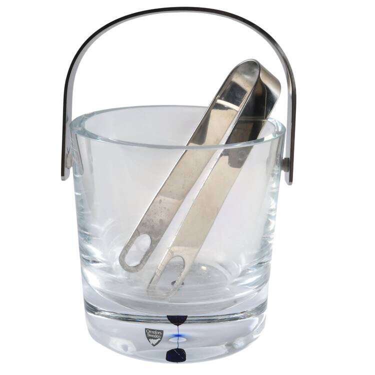 Intermezzo Blue Ice Bucket with Tongs