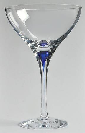 Intermezzo Blue Martini Glass