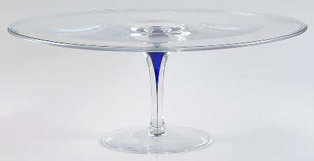 Intermezzo Blue 13" Diameter Cake Stand/Pedestal by Orrefors