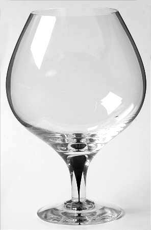 Intermezzo Black Brandy Glass