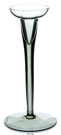 Rhapsody Smoke 8" Single Light Candlestick