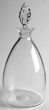 Spiral Clear Cordial Decanter & Stopper