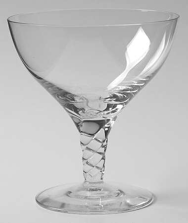 Spiral Clear Champagne/Tall Sherbet