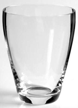 Vintage Clear 7 Oz Flat Tumbler