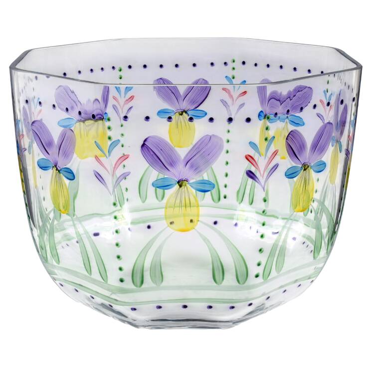 Violet (Handpainted) 9" Round Bowl