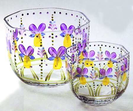 Violet (Handpainted) 6" Round Bowl