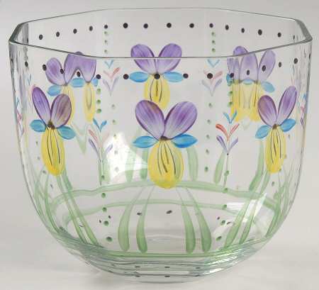 Violet (Handpainted) 5" Round Bowl