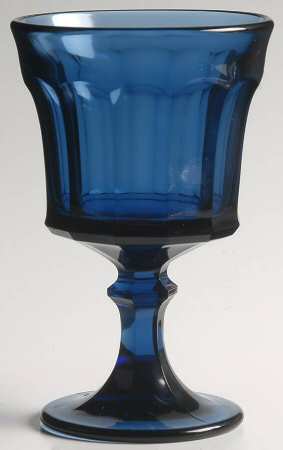 Entree Blue Wine Glass