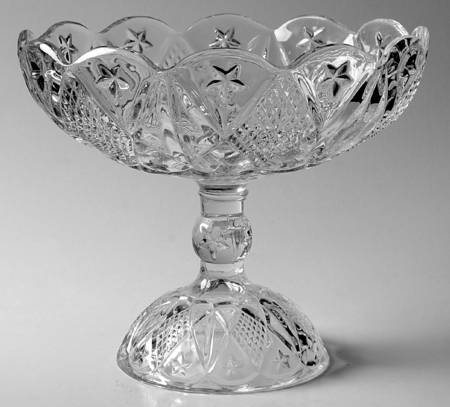 Diamond Round Compote (Height X Width)