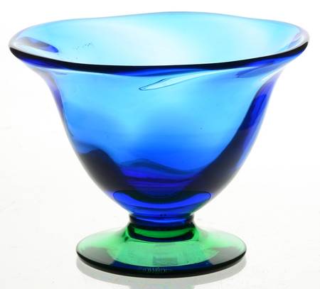 Louise Blue Green 5" Footed Bowl