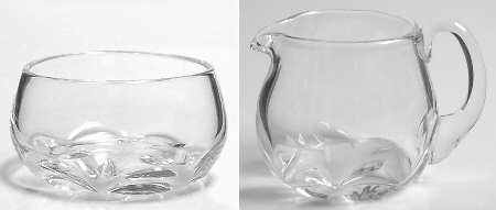 1598 Mini Creamer and Open Sugar Set