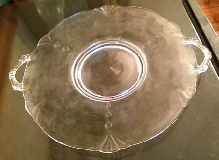 Crow's Foot Clear (Round) 11" Sandwich Plate