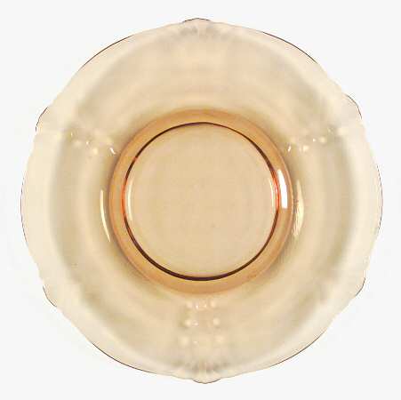 Crow's Foot Amber Dinner Plate