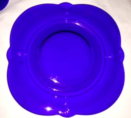 Crow's Foot Blue Saucer Only