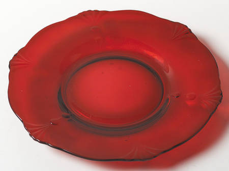 Crow's Foot Ruby Bread & Butter Plate