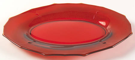 Crow's Foot Ruby 11" Oval Platter