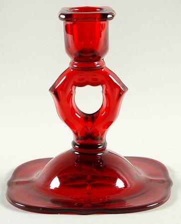 Crow's Foot Ruby 5" Single Light Candlestick