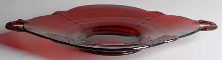 Crow's Foot Ruby Handled Cake Plate
