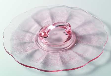 Cupid Pink Center Handle Tray