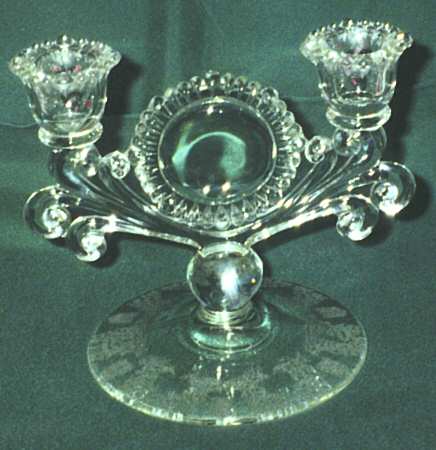 Gazebo Clear Double Light Candlestick
