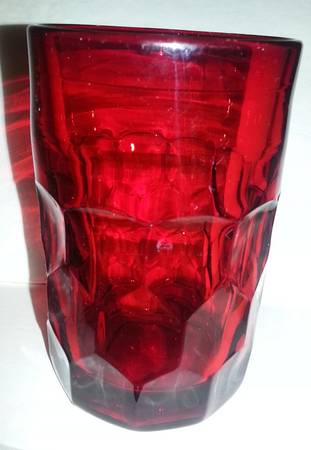 Georgian Ruby 8 Oz Flat Tumbler