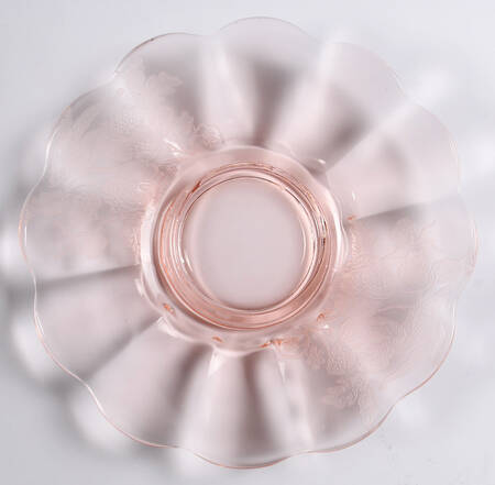 Peacock and Wild Rose Pink Mayonnaise Underplate Only