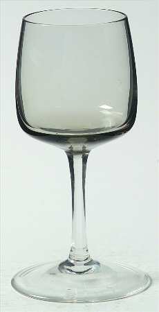 Cora Smoke (Smoke Bowl, Clear Stem) Cordial Glass