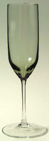 Cora Smoke (Smoke Bowl, Clear Stem) Fluted Champagne