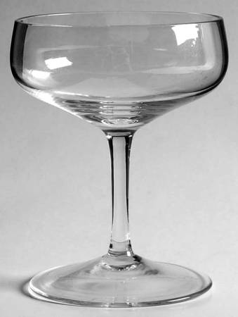 Cora Clear (Clear Bowl & Stem) Liquor Cocktail