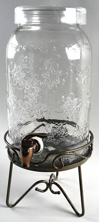 Fantasia Beverage Dispenser & Lid w/Metal Base