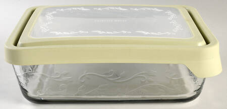 Fantasia 9" Rectangular Storage Container & Plastic Lid