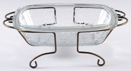 Fantasia 14" Rectangular Baker & Metal Holder