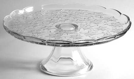 Fantasia 11" Diameter Pedestal Cake Stand No Dome