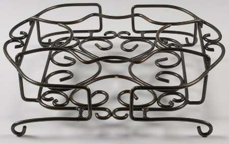 Fantasia 2 Piece) Metal Holder for (8 Piece) Chip & Dip Set