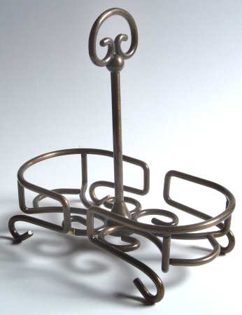 Fantasia Center Handle Metal Holder for Cruet Set