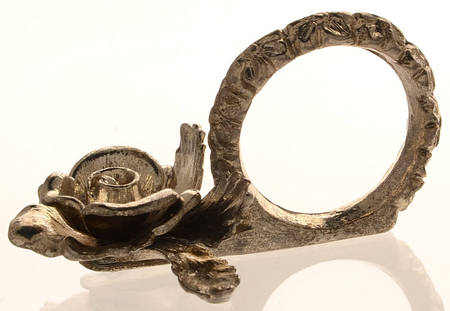 Heritage Metal Napkin Ring/Card Holder by Princess House