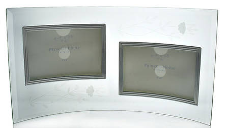 Heritage Curved Frame-Holds 2 4" X 6"  Photos by Princess House