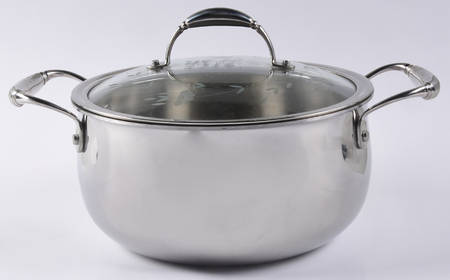 Heritage 6 Qt Stainless Dutch Oven & Glass Lid by Princess House