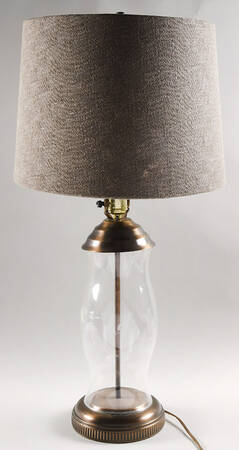 Heritage 28" Electric Lamp & Shade Antique