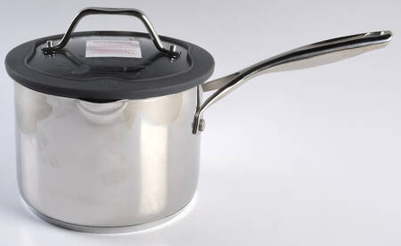 Heritage 3 Qt Non Stick Stainless & Glass Saucepan by Princess House