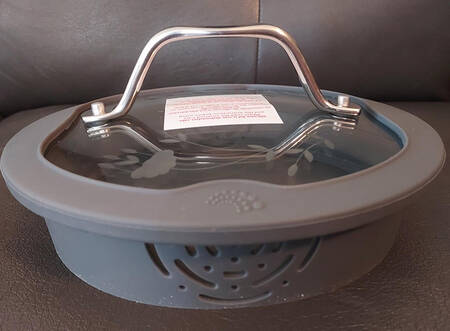 Heritage Glass Lid for 3 Qt Non Stick Stainless Saucepan