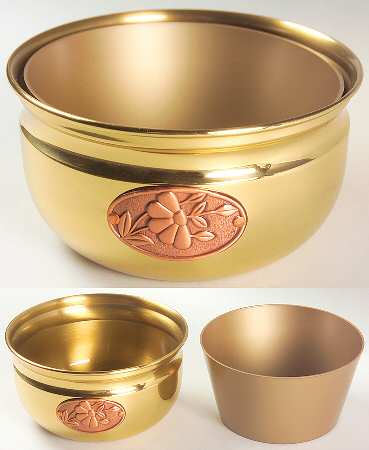 Heritage Brass Planter by Princess House