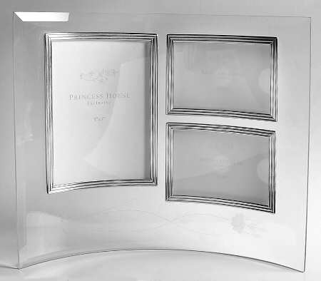 Heritage Curved Frame-Holds 1 5"X 7", 2 3.5" X 5"  Photos by Princess House