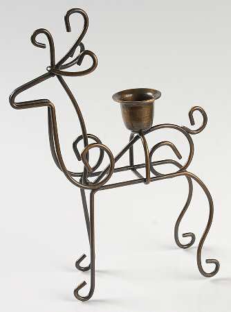 Highlights - Royal Highlights Metal Reindeer Candleholder