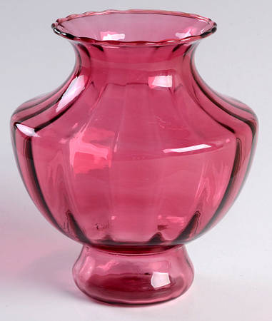 Cranberry 5" Flower Vase