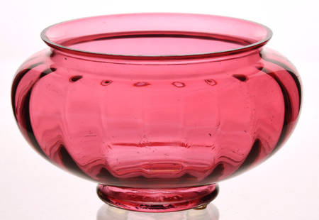 Cranberry 4" Round Bowl