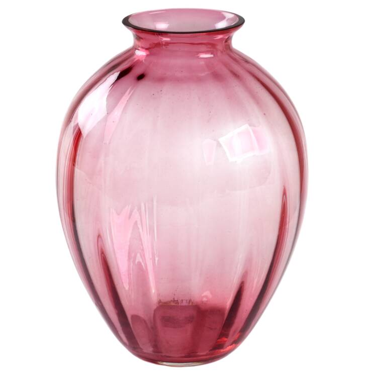 Cranberry 6" Flower Vase