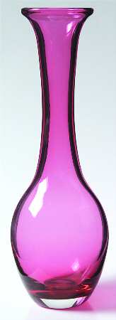 Cranberry 8" Bud Vase